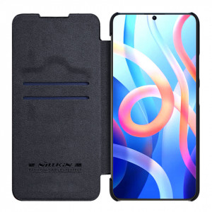 Калъф тип книга от еко кожа NILLKIN Qin - Xiaomi Poco M4 Pro 5G / Redmi Note 11S 5G / 11T 5G черен - Img 7