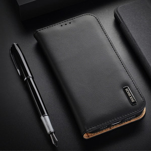 Калъф тип книга от естествена кожа DUX DUCIS Hivo със система против кражба - iPhone 14 Pro Max червен - Img 16