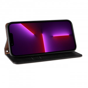 Калъф тип книга с връзка Magnet Strap - iPhone 13 Pro Max черен - Img 13