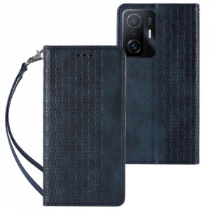Калъф тип книга с връзка Magnet Strap - Xiaomi Redmi Note 11 Pro / 11 Pro 5G / 11E Pro 5G син - Img 1
