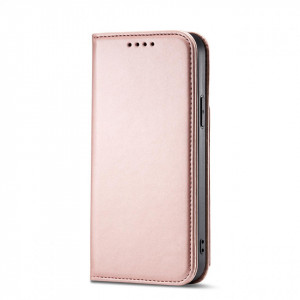 Калъф тип книга с външен джоб Magnet Card - iPhone 12 Pro Max розов - Img 5