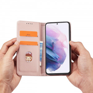 Калъф тип книга с външен джоб Magnet Card - Samsung Galaxy S22+ розов - Img 12