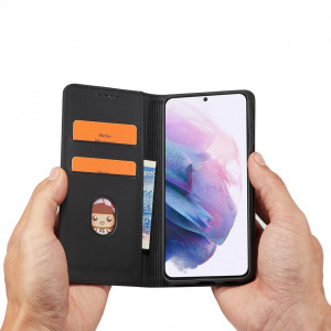 Калъф тип книга с външен джоб Magnet Card - Samsung Galaxy S22+ черен - Img 10
