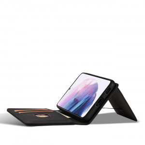 Калъф тип книга с външен джоб Magnet Card - Samsung Galaxy S22+ черен - Img 13