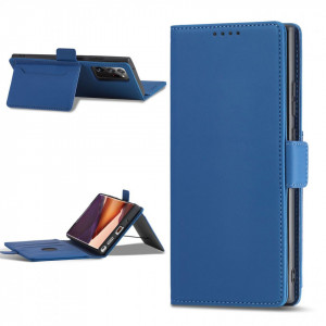Калъф тип книга с външен джоб Magnet Card - Samsung Galaxy S22 Ultra син - Img 3
