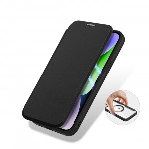 Калъф тип книга с прозрачен гръб DUX DUCIS Skin X Pro MagSafe - iPhone 15 Plus черен - Img 6