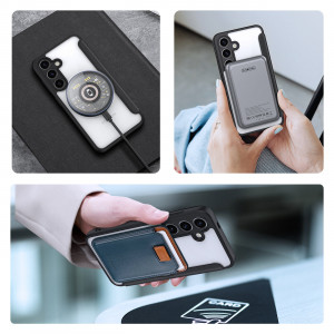 Калъф тип книга с прозрачен гръб DUX DUCIS Skin X Pro MagSafe - Samsung Galaxy S24+ черен - Img 6