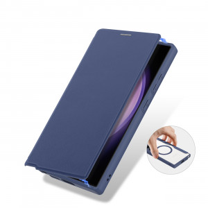 Калъф тип книга с прозрачен гръб DUX DUCIS Skin X Pro MagSafe - Samsung Galaxy S24 Ultra син - Img 8
