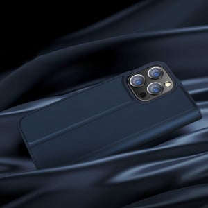 Калъф тип книга DUX DUCIS Skin Pro - iPhone 13 Pro златист - Img 11