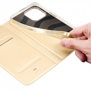 Калъф тип книга DUX DUCIS Skin Pro - iPhone 14 Pro Max златист - Img 7