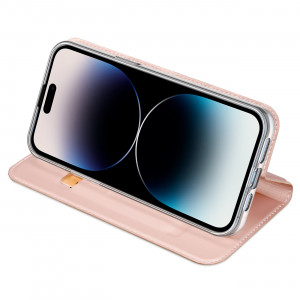 Калъф тип книга DUX DUCIS Skin Pro - iPhone 15 Pro Max розов - Img 5