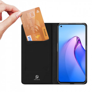 Калъф тип книга DUX DUCIS Skin Pro - OPPO Reno8 черен - Img 2