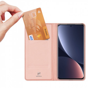Калъф тип книга DUX DUCIS Skin Pro - Xiaomi 12 Pro / 12S Pro розов - Img 2