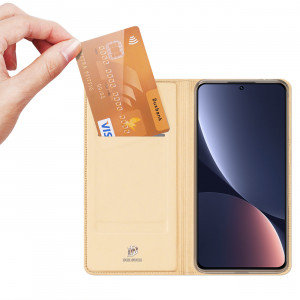 Калъф тип книга DUX DUCIS Skin Pro - Xiaomi 13 златист - Img 2
