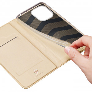 Калъф тип книга DUX DUCIS Skin Pro - Xiaomi Poco C55 / Redmi 12C Cover златист - Img 8
