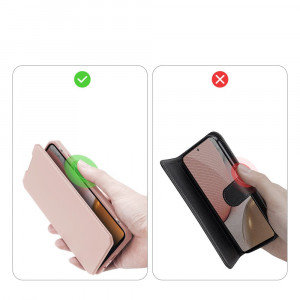 Калъф тип книга DUX DUCIS Skin X - Samsung Galaxy A72 розов - Img 11