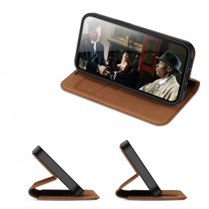 Калъф тип книга DUX DUCIS Skin X2 - iPhone 14 Pro кафяв - Img 11