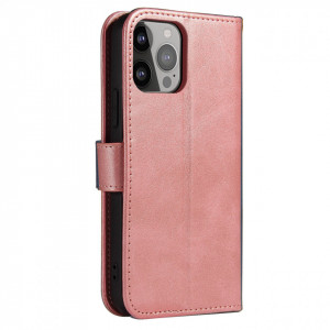 Калъф тип книга Magnet Elegant - iPhone 13 Pro Max розов - Img 2