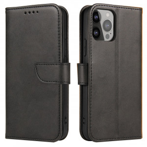 Калъф тип книга Magnet Elegant - iPhone 15 Pro Max черен - Img 1