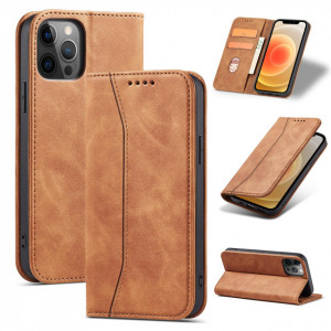 Калъф тип книга Magnet Fancy - iPhone 12 Pro Max кафяв - Img 3