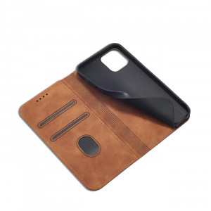 Калъф тип книга Magnet Fancy - iPhone 12 Pro Max кафяв - Img 13