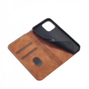 Калъф тип книга Magnet Fancy - iPhone 13 Pro кафяв - Img 5
