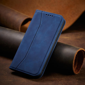 Калъф тип книга Magnet Fancy - iPhone 14 Pro син - Img 6
