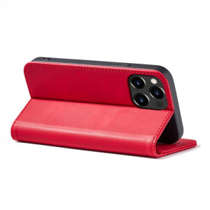 Калъф тип книга Magnet Fancy - iPhone 14 Pro Max червен - Img 3