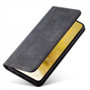 Калъф тип книга Magnet Fancy - Samsung Galaxy S22+ черен - Img 4
