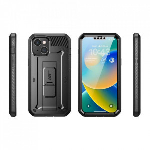 Калъф 360° със стойка и клипс SUPCASE Unicorn Beetle Pro - iPhone 13 / 14 черен - Img 3