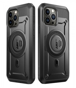 Калъф 360° със стойка и клипс SUPCASE Unicorn Beetle Pro Magsafe - iPhone 15 Pro черен - Img 2