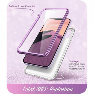 Калъф 360° SUPCASE Cosmo - iPhone 14 Plus лилав мрамор - Img 5
