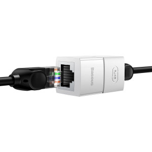 Комплект от 10 бр. съединител за мрежов кабел RJ45 BASEUS AirJoy Series бял - Img 5