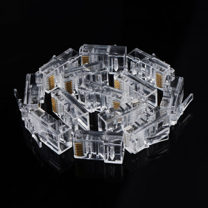 Комплект от 100 бр. RJ45 накрайник UGREEN 8P8C (UTP Cat. 5 / Cat. 5e) (NW110) прозрачен - Img 9
