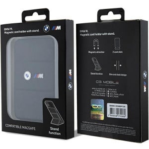 Магнитен джоб за карти със стойка BMW M Edition Collection BMWCSMMPGK MagSafe черен - Img 5
