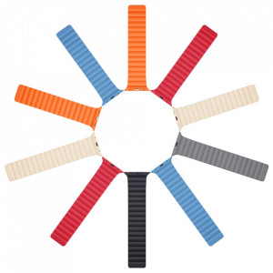 Магнитна каишка Dux Ducis Chain - Apple Watch 41mm Series 9 / 41mm Series 8 / 41mm Series 7 / 40mm Series 6 / 40mm SE / 40mm Series 5 / 40mm Series 4 / 38mm Series 3 / 38mm Series 2 син - Img 9