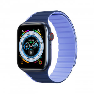 Магнитна каишка Dux Ducis LD - Apple Watch Ultra 49mm / Ultra 2 49mm / 45mm Series 9 / 45mm Series 8 / 45mm Series 7 / 44mm SЕ (2nd gen) / 44mm SE / 44mm Series 6 / 44mm Series 5 / 44mm Series 4 / 42mm Series 3 / 42mm Series 2 син - Img 1