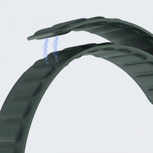 Магнитна каишка Dux Ducis Strap BL - Apple Watch 41mm Series 9 / 41mm Series 8 / 41mm Series 7 / 40mm Series 6 / 40mm SE / 40mm Series 5 / 40mm Series 4 / 38mm Series 3 / 38mm Series 2 / 38mm (1st gen) зелена - Img 9