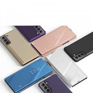 Огледален калъф тип книга Clear View - Samsung Galaxy S22+ син - Img 6