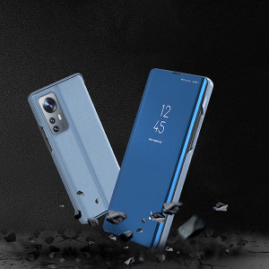 Огледален калъф тип книга Clear View - Xiaomi 12 Lite син - Img 9