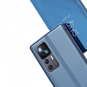 Огледален калъф тип книга Clear View - Xiaomi 12T / 12T Pro черен - Img 6