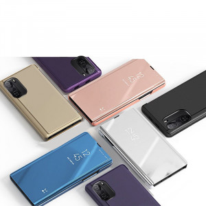 Огледален калъф тип книга Clear View - Xiaomi Mi 11i / Mi 11X / Poco F3 / Redmi K40 / K40 Pro / K40 Pro Plus син - Img 5
