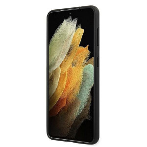 Оригинален гръб от естествена кожа FERRARI Off Track Leather Nylon Stripe FEOSIHCS21MBK - Samsung Galaxy S21+ 5G черен - Img 5