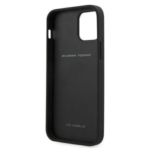 Оригинален гръб от естествена кожа FERRARI Off Track Quilted FEHQUHCP12LBK - iPhone 12 Pro Max черен - Img 5
