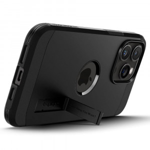 Оригинален гръб със стойка SPIGEN Tough Armor MagSafe - iPhone 15 Pro черен - Img 6