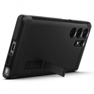 Оригинален гръб със стойка SPIGEN Tough Armor - Samsung Galaxy S23 Ultra черен - Img 11