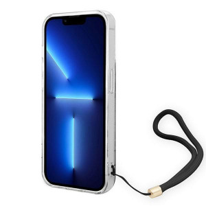 Оригинален гръб с гривна GUESS 4G Print Strap GUOHCP14LH4STK - iPhone 14 Pro черен - Img 4