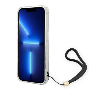Оригинален гръб с гривна GUESS 4G Print Strap GUOHCP14LH4STW - iPhone 14 Pro кафяв - Img 4