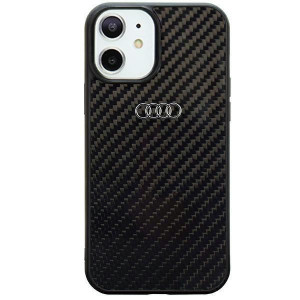 Оригинален гръб AUDI Carbon Fiber AU-TPUPCIP11-R8 / D2-BK - iPhone 11 черен - Img 1