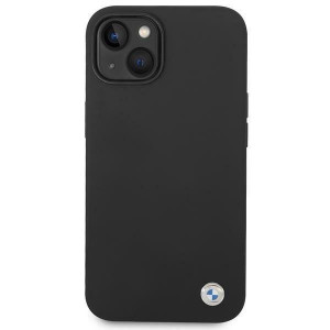 Оригинален гръб BMW Silicone Metal Logo BMHCP14MSILBK - iPhone 14 Plus черен - Img 3